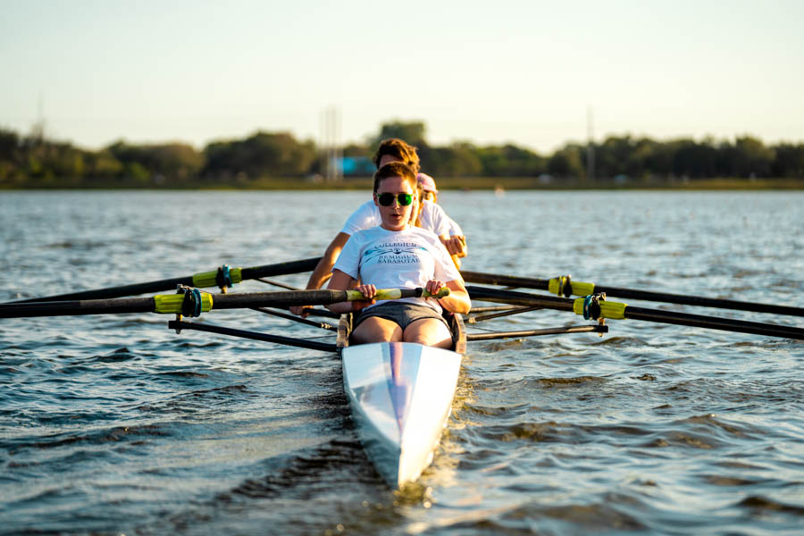 Founder/Owner Toni Ginsberg-Klemmt continues to steer towards an inclusive crew club for adaptive athletes. New Crew SRQ athletes row at Nathan Benderson Aquatic Park